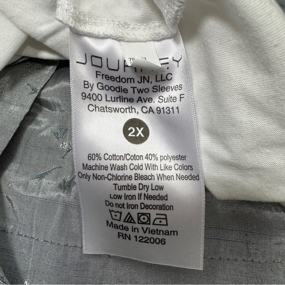 Journey 1973 San Francisco White Women’s Tee Size 2XL - Picture 6 of 7